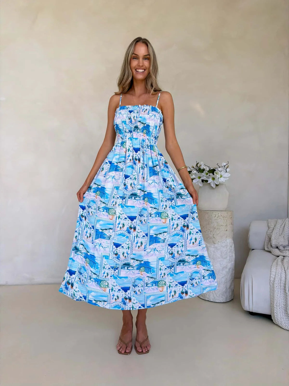 Palm Cove Dress - Casa Del Sol Print Dress