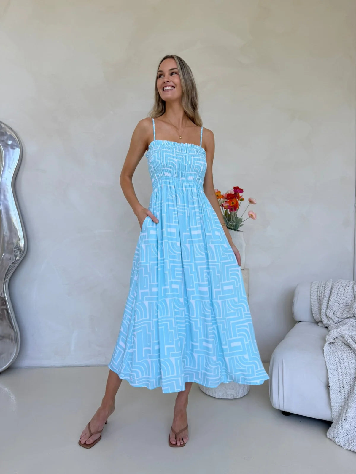 Palm Cove Dress - Laguna Print Dress