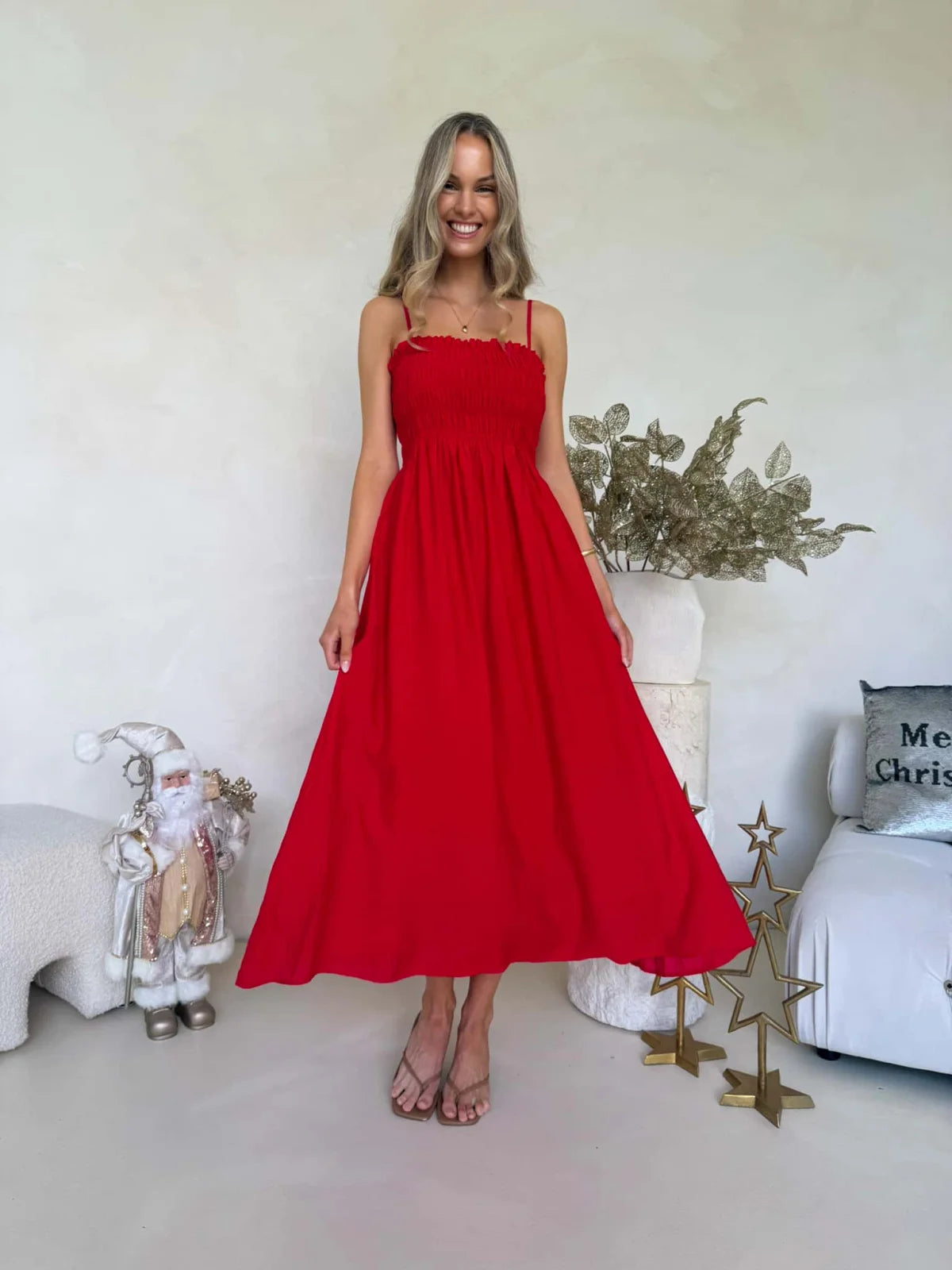 Palm Cove Dress - Red Dress