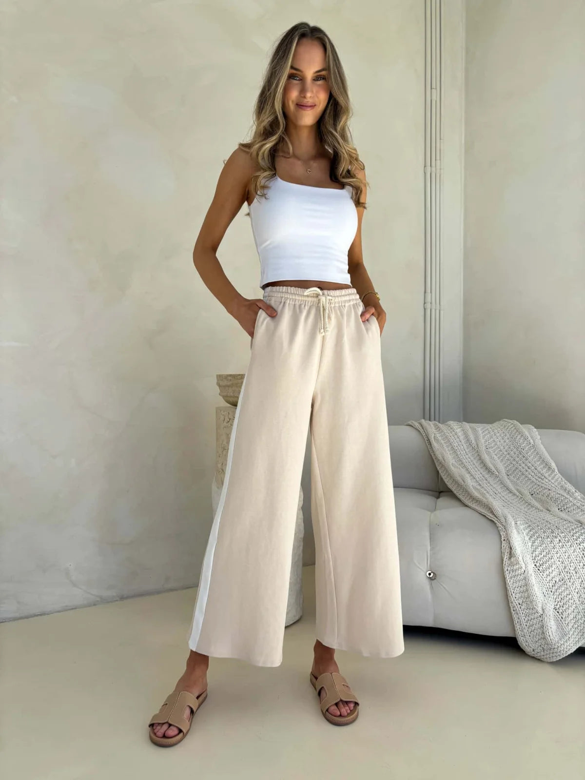 Paloma Pant - Beige Bottom