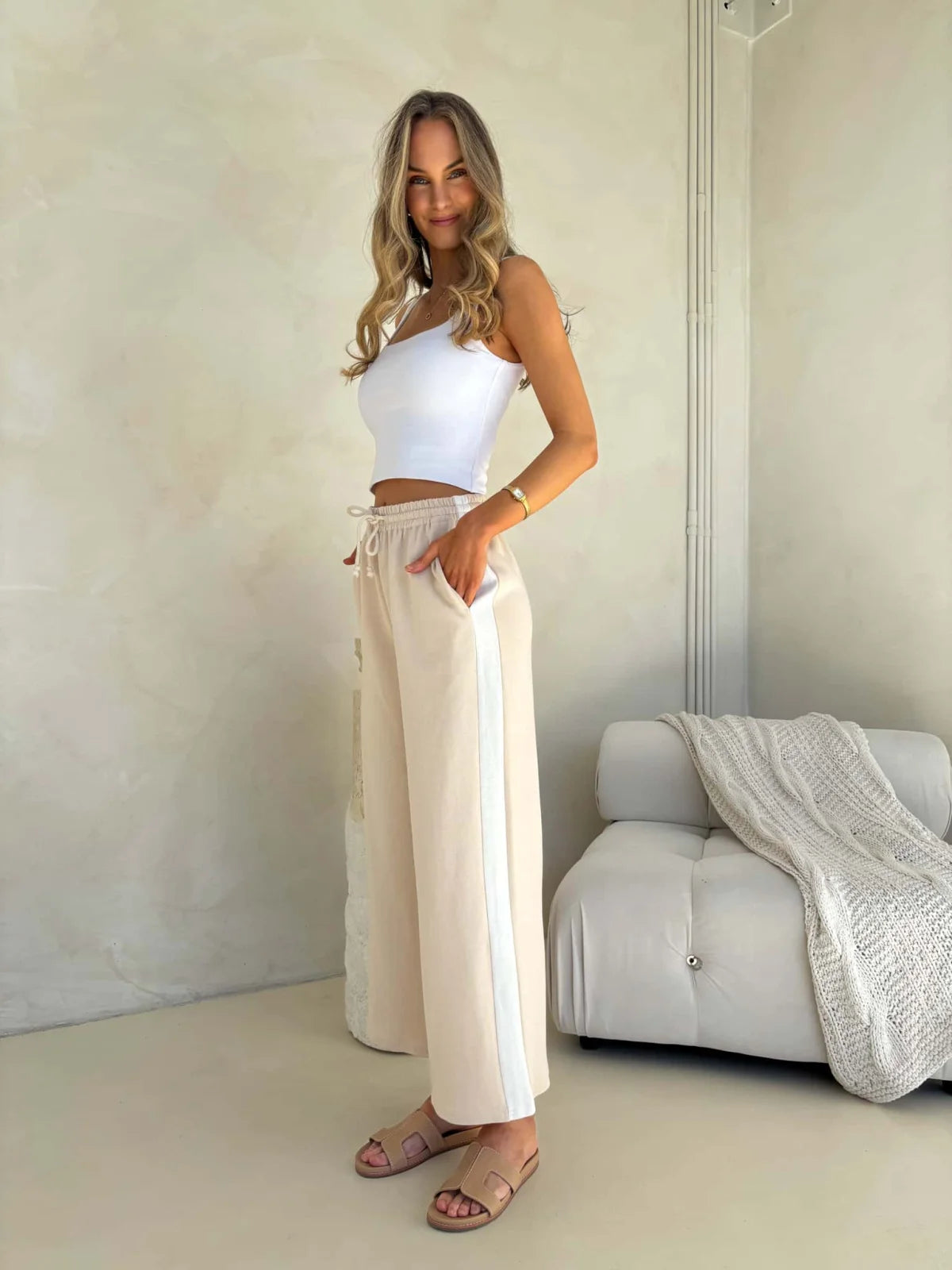 Paloma Pant - Beige Bottom