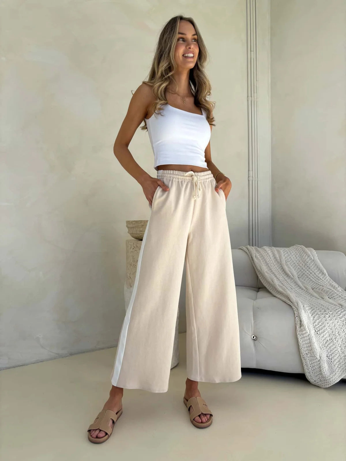 Paloma Pant - Beige Bottom