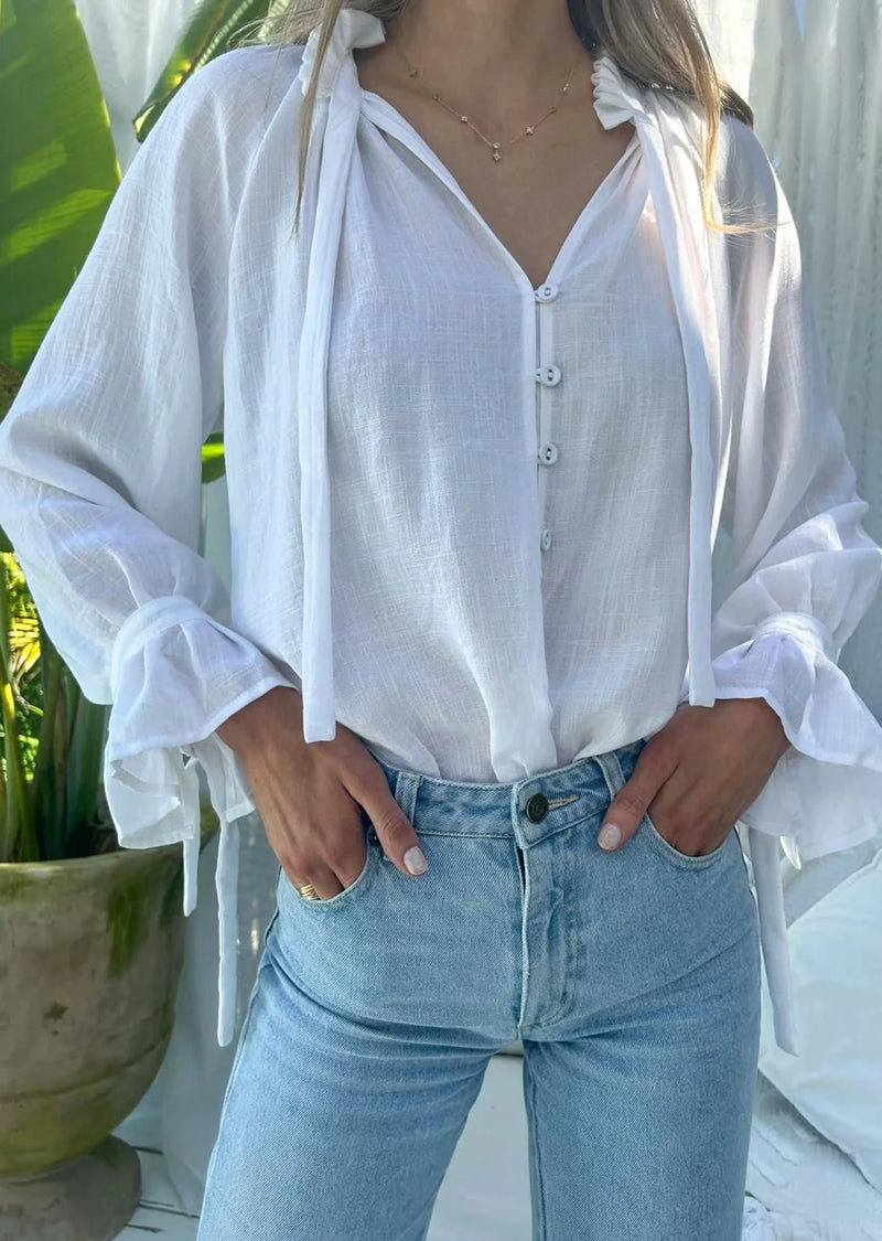 Palos Blouse - White Tops