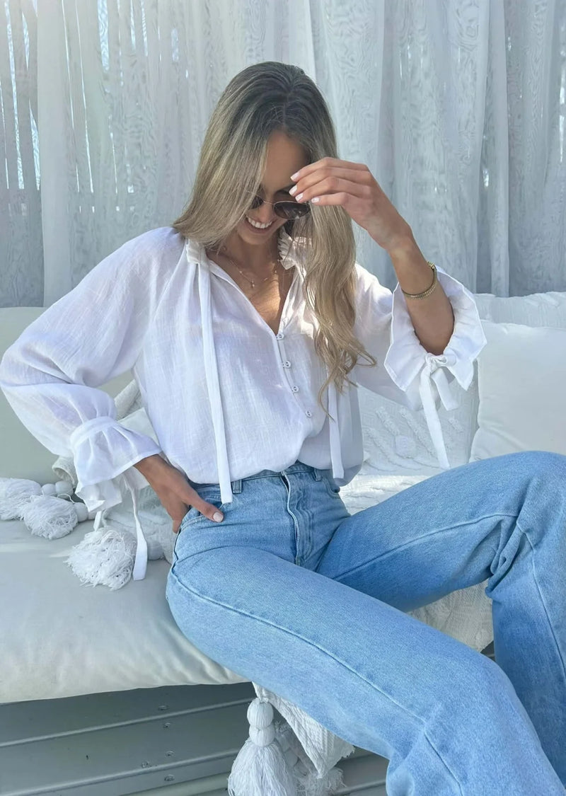 Palos Blouse - White Tops