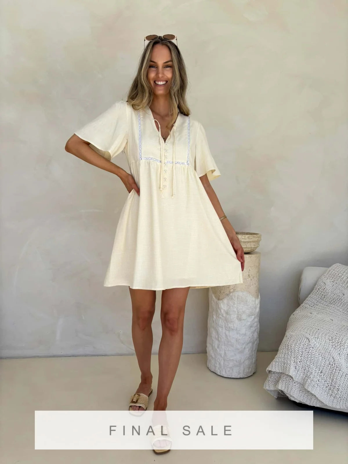 Sienna Dress - Yellow Gingham Dress