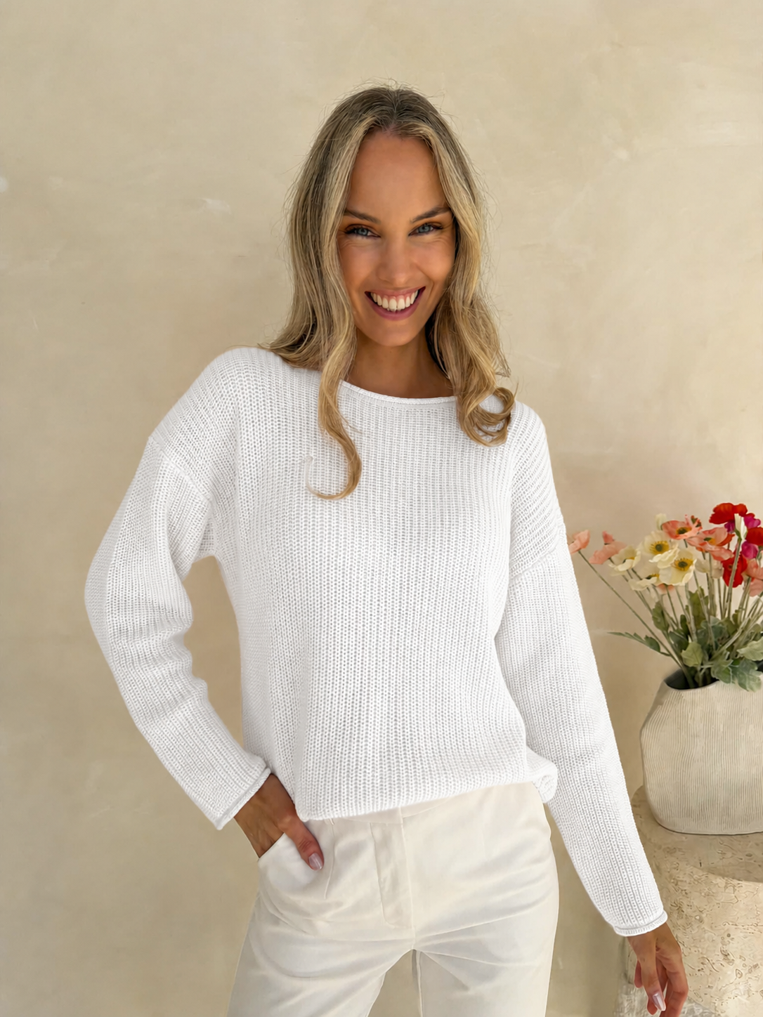 Tilly Knit - White